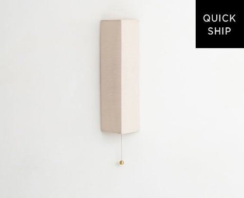 Shaded Gable Sconce designed by Workstead